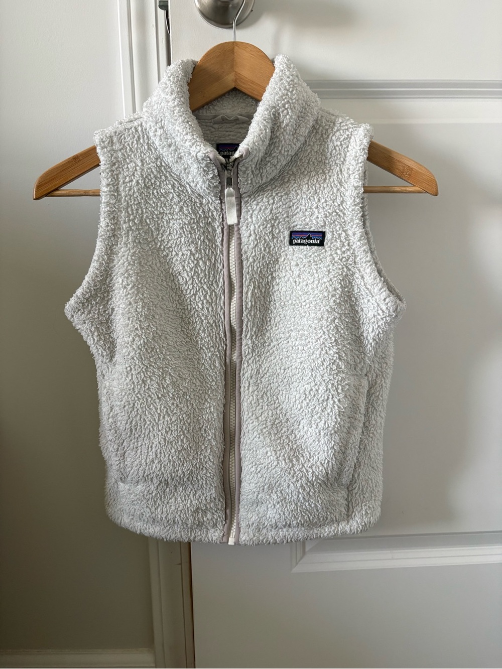 Patagonia Los Gatos Kids Fleece Vest - light Grey Kids 10 Medium